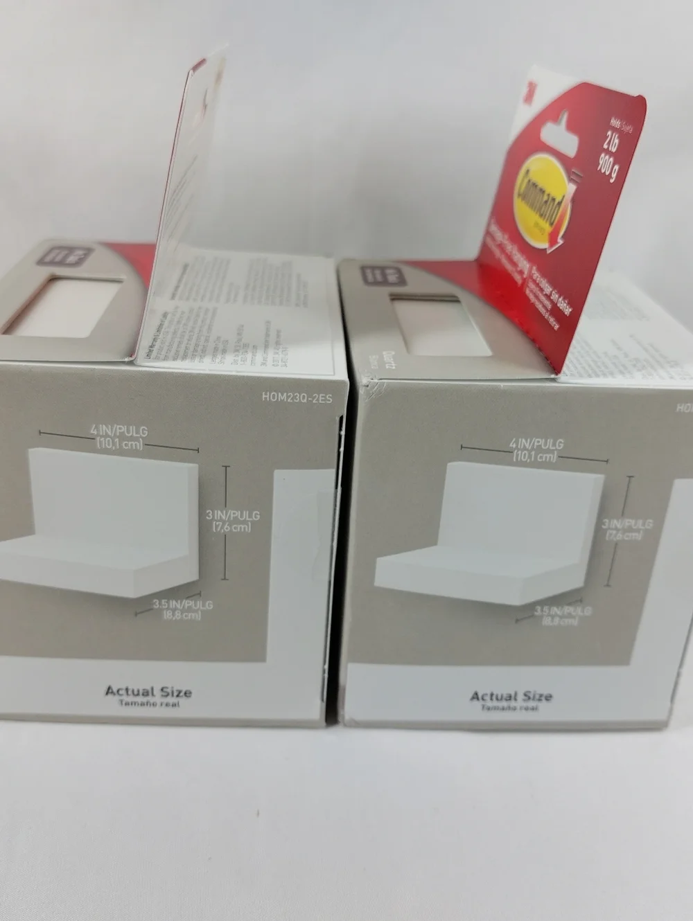 3M Command Display Ledges 2 BOXES SEALED Quartz White Color HOLD 2 LBS EACH
